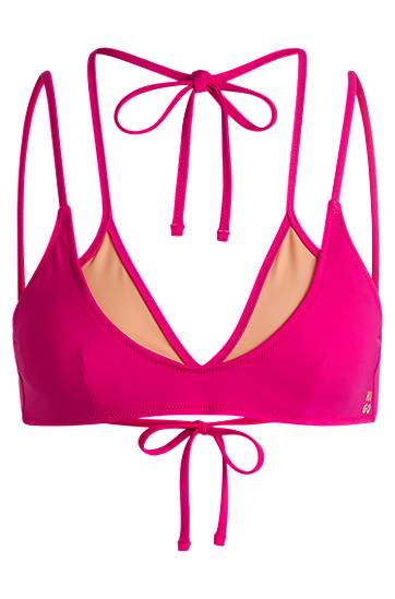 Podprsenka BOSS Halterneck Layered Bikini Top Ružová | 50540304, 0