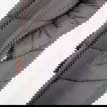 Kabáty Urban Classics Hooded Long Puffer Coat Šedá | TB7010-03516, 2