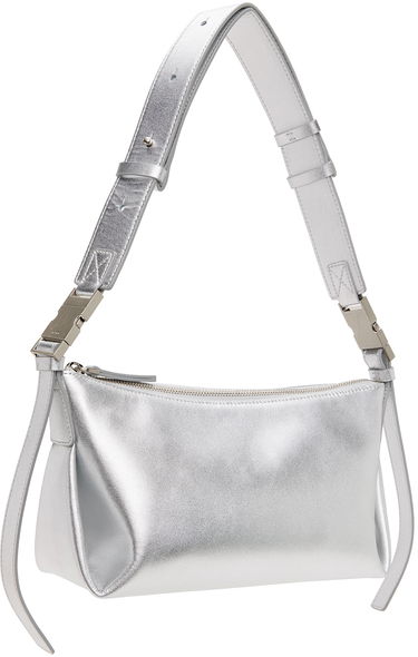 Taška cez rameno OSOI Metallic Leather Shoulder Bag Metalická | 24SB030-092-05, 1