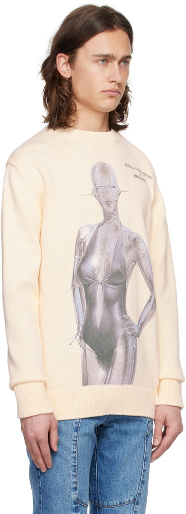 Sveter Stella McCartney Stella McCartney Embroidered Sweater Béžová | 6K07143S2480, 1