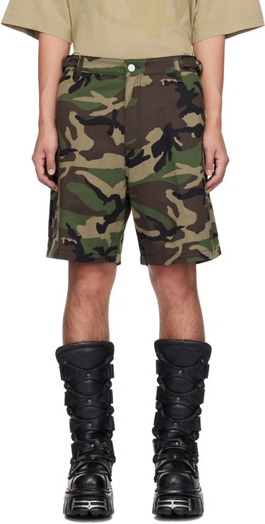 Šortky VETEMENTS Vetements Camouflage Cargo Shorts Zelené | UA66SS520X, 0