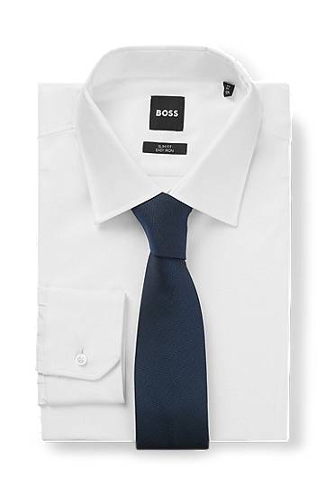 Doplnky BOSS Jacquard Tie Navy | 50544539, 1