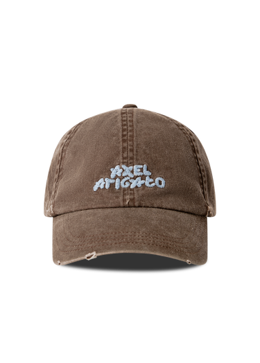 Šiltovka AXEL ARIGATO AXEL ARIGATO Embroidered Distressed Washed Cap Hnedá | X3962001, 1