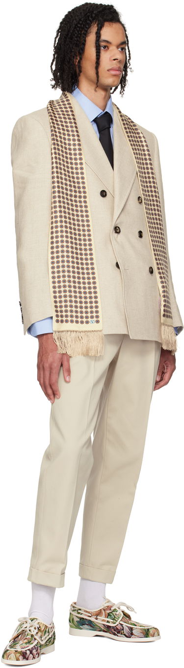Opasok Valentino Valentino Garavani Wool & Silk Valentie Tie Čierna | 6Y2EV194ZFD, 2