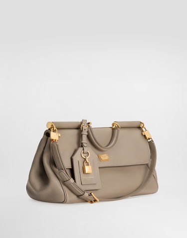 Kabelka Dolce & Gabbana Dolce & Gabbana My Sicily Plongé Calfskin Handbag Béžová | BB7782B73218I399, 3