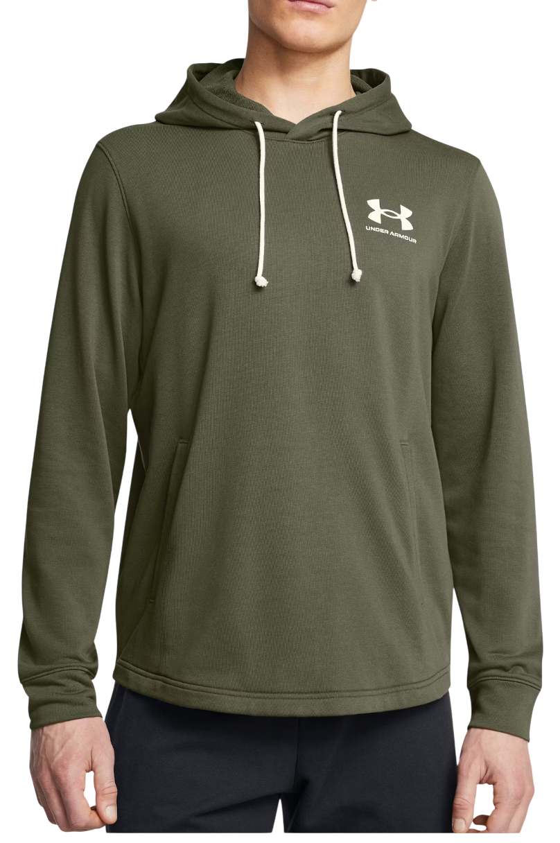 Mikina Under Armour Rival Terry LC HD Hoodie Zelené | 1370401-390