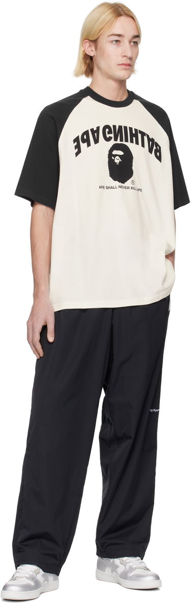 Tričko BAPE Relaxed Fit Raglan T-Shirt Biela | 001CSK801303M, 3