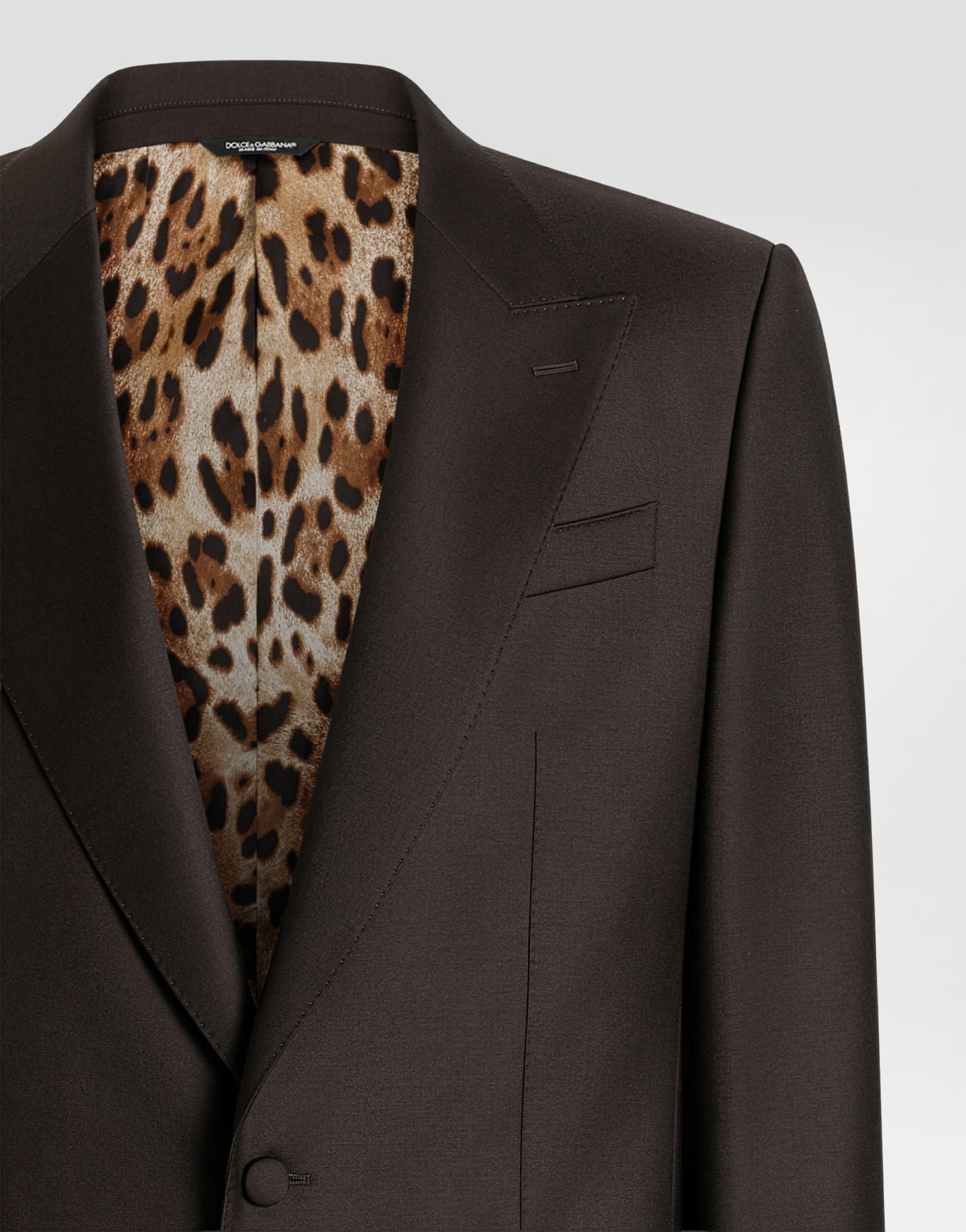 Bunda Dolce & Gabbana Single-breasted Sicilia Light Jacket In Light Wool Hnedá | G2TV4TFU269M0682, 1