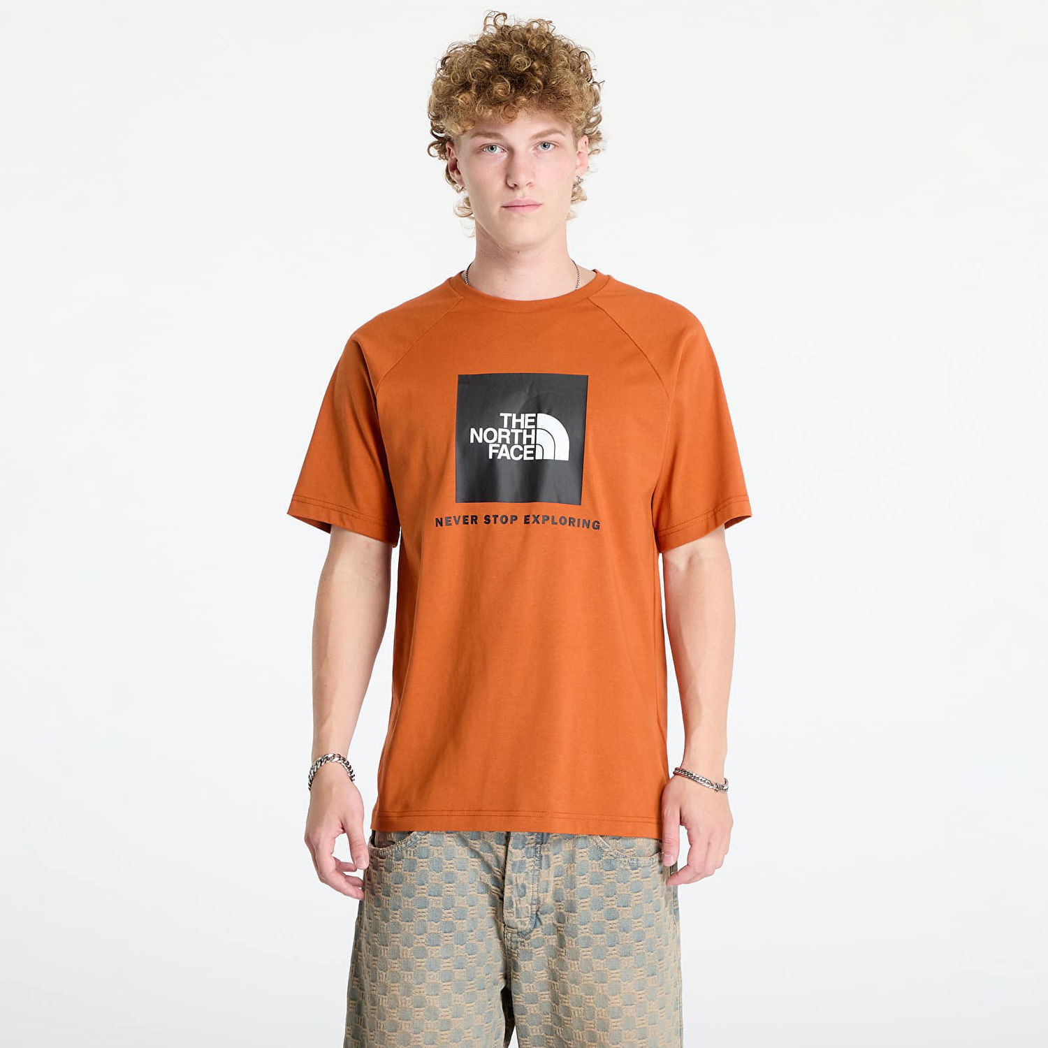 Tričko The North Face S/S Raglan Redbox Tee Earthen Copper Oranžová | NF0A87NJ1I01, 0