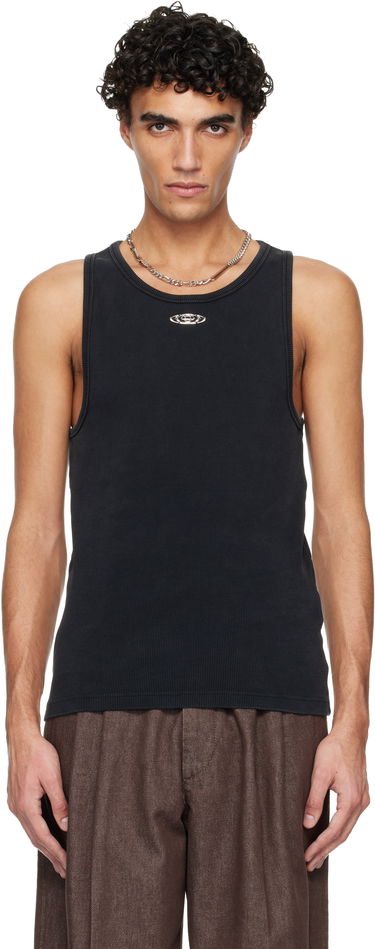 Tielko Casablanca Faded Ribbed Tank Top Čierna | M-SP26-JTS-057-01, 0