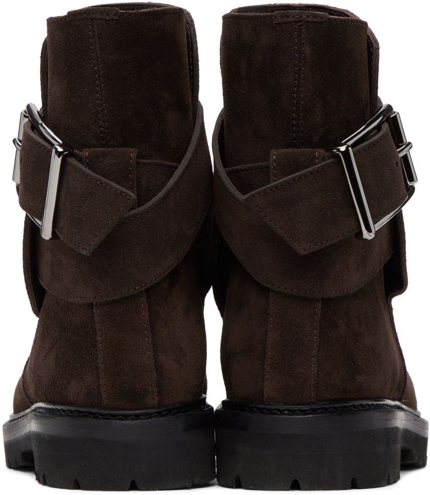 Oblečenie Manolo Blahnik Manolo Blahnik Hather Suede Ankle Boots Hnedá | 323-2540-0005, 1