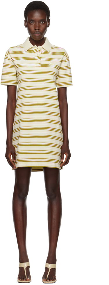 Šaty Burberry Burberry Striped Cotton Polo Minidress Žltá | 8106381, 0