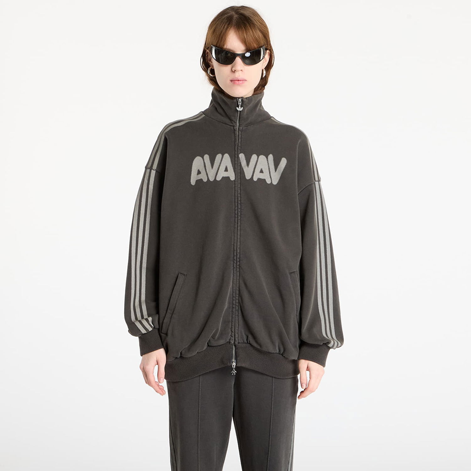 Mikina adidas Originals AVAVAV Terry Terry Track Top Šedá | JZ3025, 0