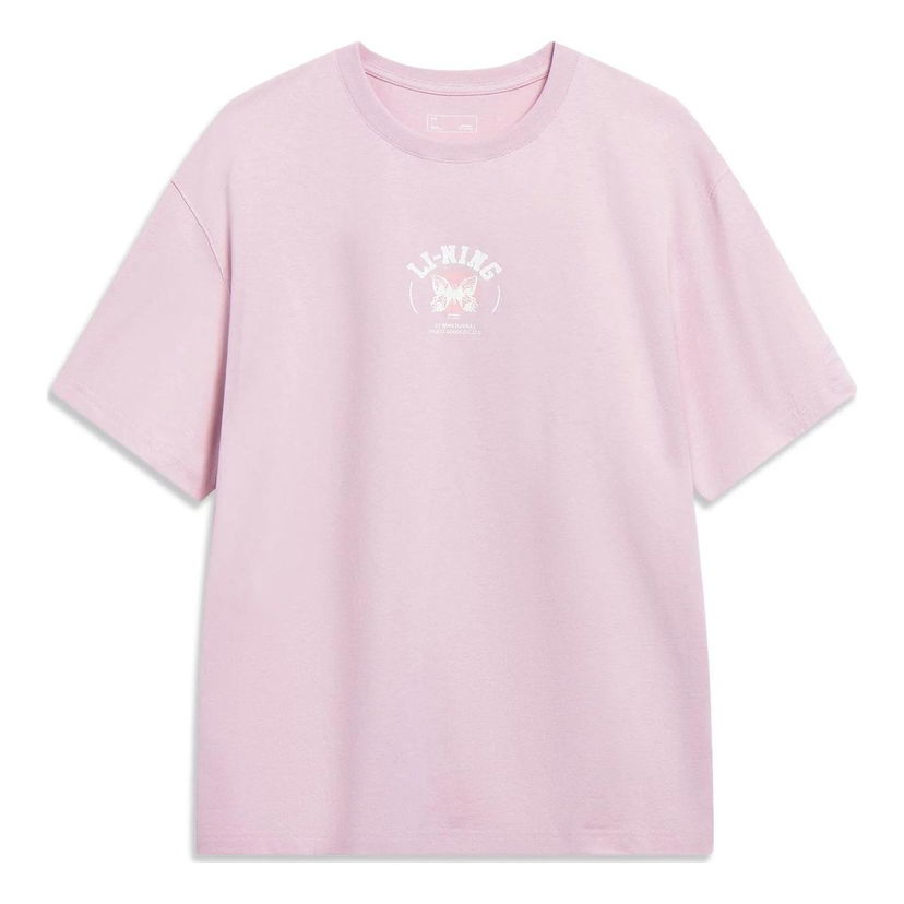 Tričko Li-Ning Butterfly Graphic T-Shirt Ružová | AHST207-4