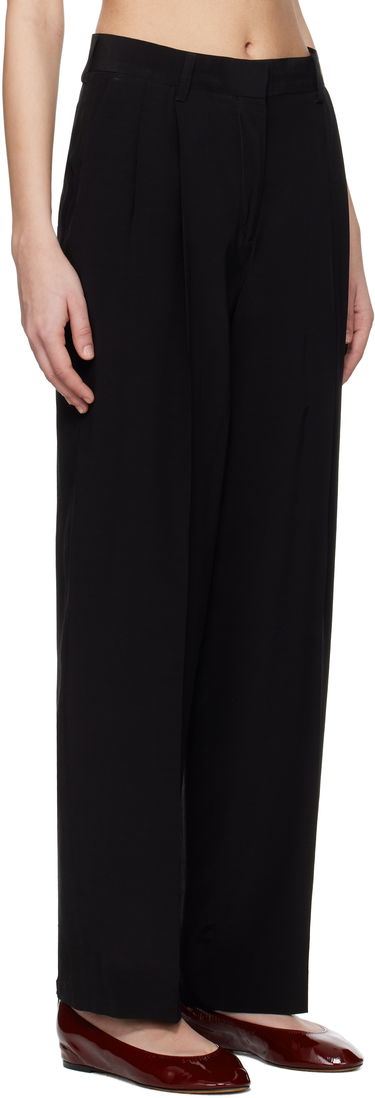 Nohavice TOTEME TOTEME Double-Pleat Straight Trousers Čierna | 252-WRB0289-FB0378, 1