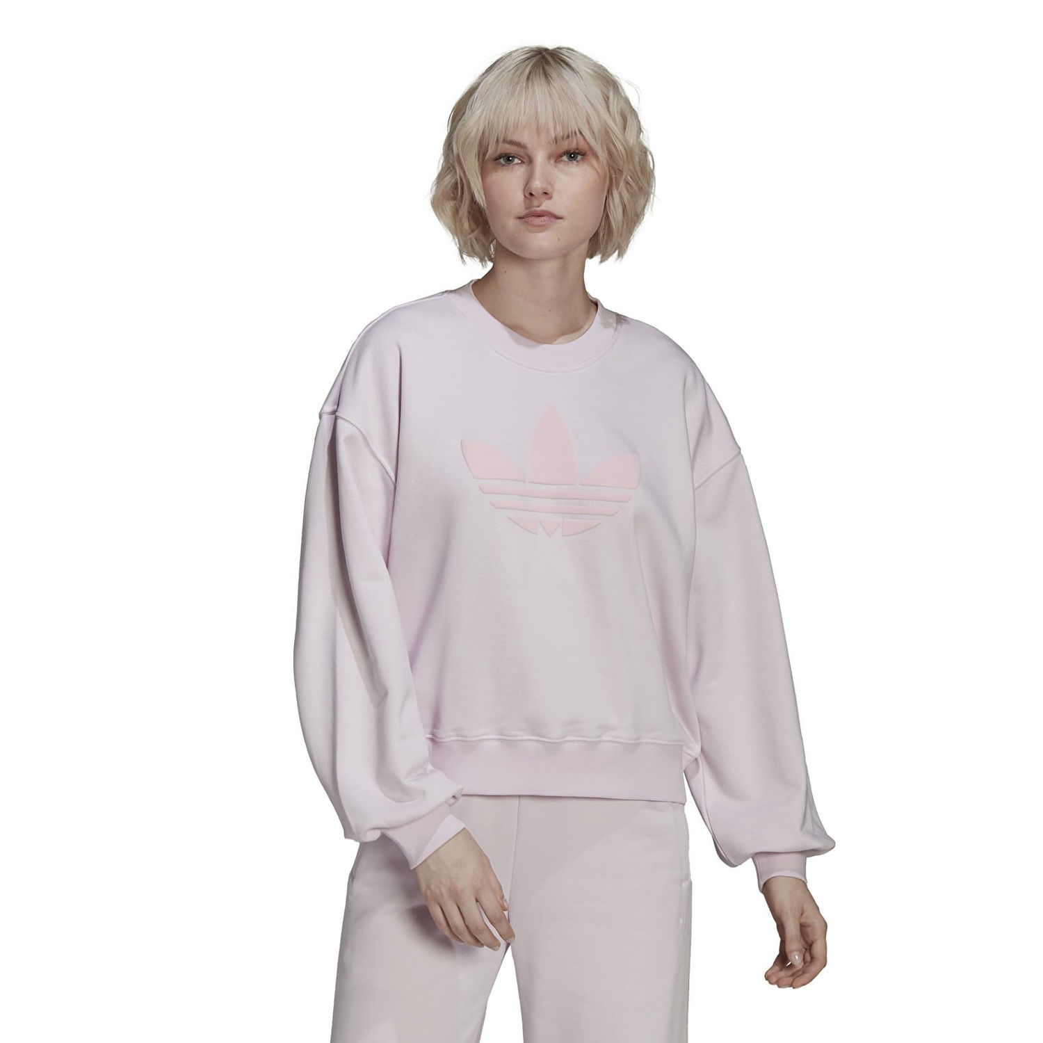 Mikina adidas Originals Crewneck Ružová | HU1604, 0