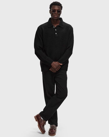 Polo tričko NORSE PROJECTS Rasmus Relaxed Brushed Polo Čierna | N45-0614-9999, 1