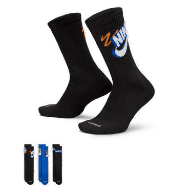 Ponožky Nike Everyday Plus Mid-High Socks (3 Pairs) Čierna | HJ9339-902, 0