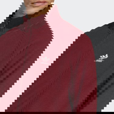 Bunda adidas Originals Adicolor Classics Trefoil Teddy Fleece Vínová | HR3347, 2