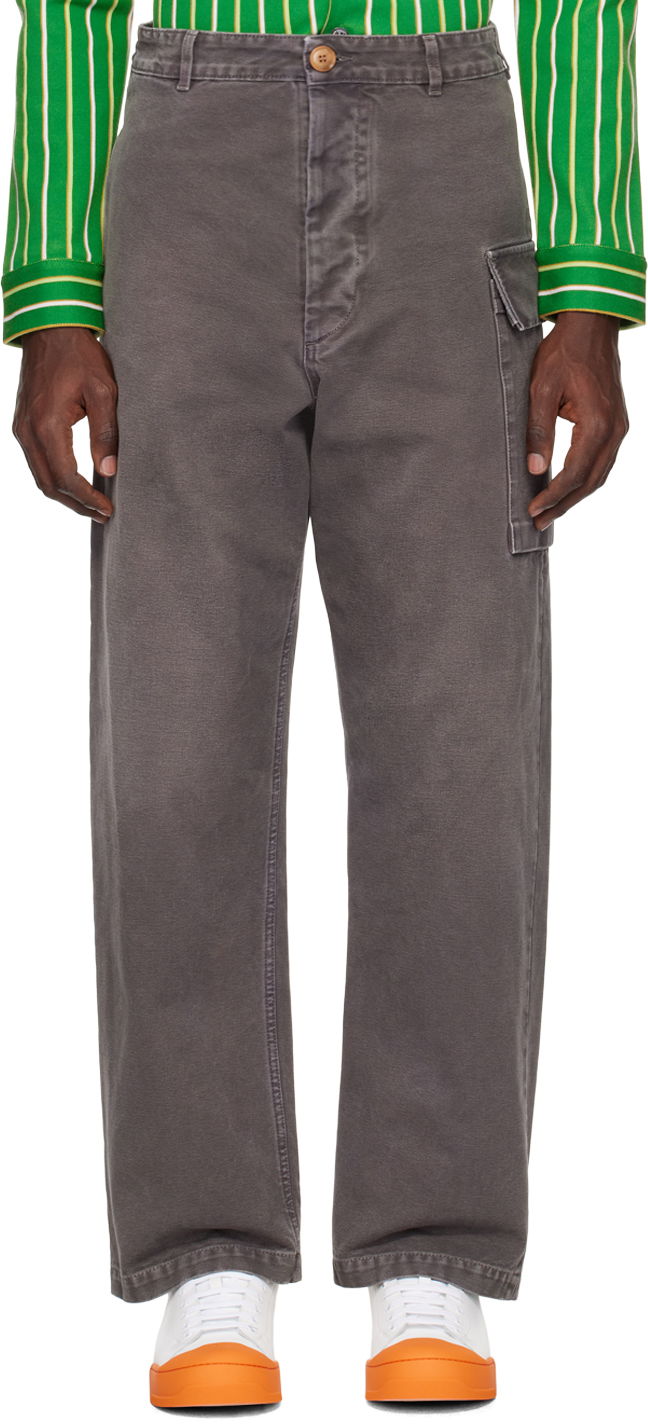 Cargo nohavice Marni Faded Cargo Pants Šedá | PUMU0095G0USCV97, 0