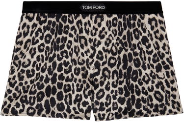 Boxerky Tom Ford Tom Ford Leopard Boxers Béžová | T4LE4 175, 0