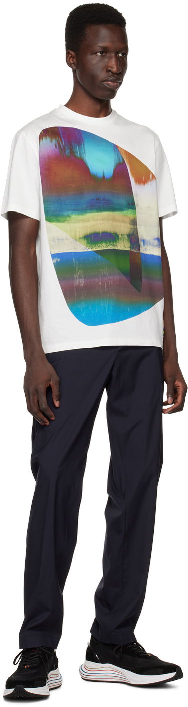 Tričko Paul Smith Paul Smith Abstract Geometric T-Shirt Biela | M1R-919T-KP3663-01, 3