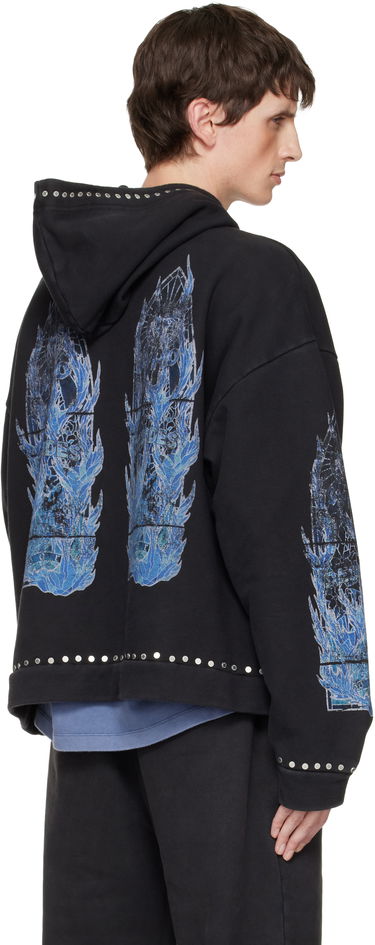 Mikina Who Decides War Flame Glass Hoodie Čierna | 1110310002FW25, 2