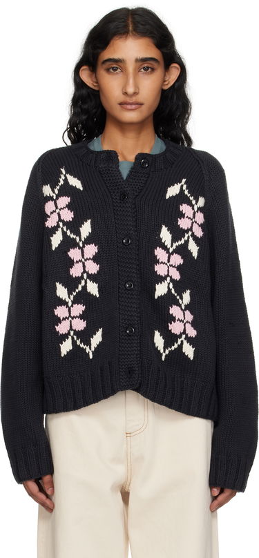 Sveter YMC YMC Atomic Knit Cardigan Čierna | Q8YME, 0