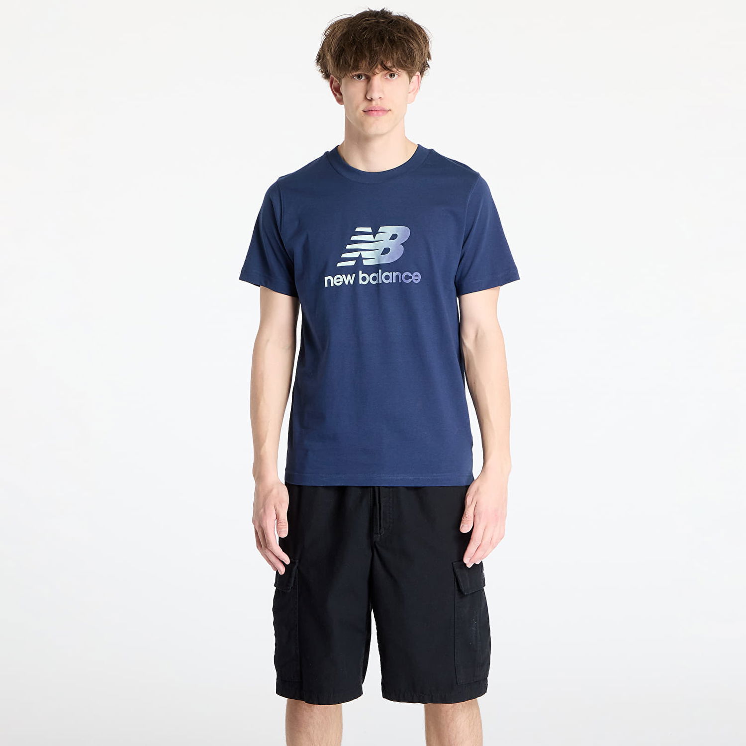 Tričko New Balance Sport Essentials Gradient Logo T-Shirt Navy | MT51503NNY, 0