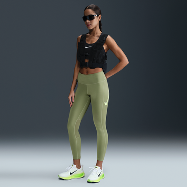 Vesta Nike Nike Fast 7/8 Mid-Rise Leggings Zelené | HV8555-386, 0