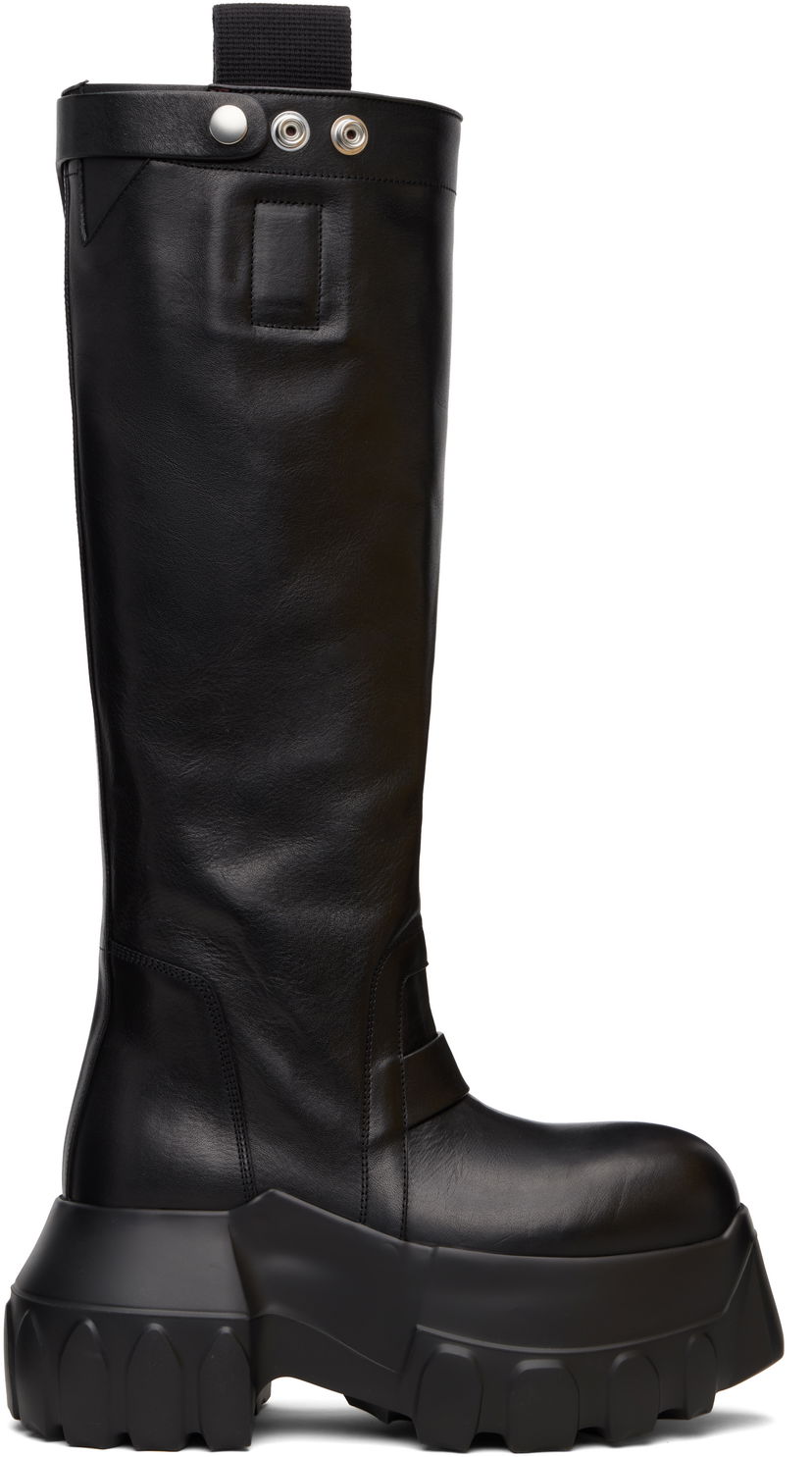 Tenisky a topánky Rick Owens Rick Owens Concordians Mega Tractor Tall Boots Čierna | RU02E1870 LGE