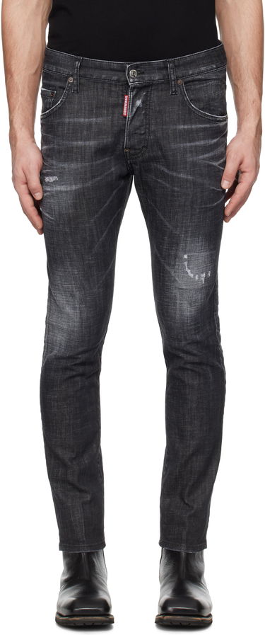 Džínsy DSQUARED2 Dsquared2 Easy Wash Skater Jeans Čierna | S74LB1617_S30357, 0