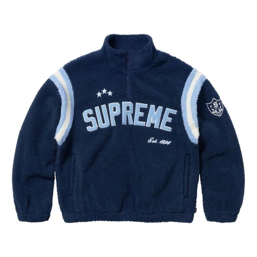Sveter Supreme ARC Half Zip Fleece Pullover Modrá | SUP-FW23-016