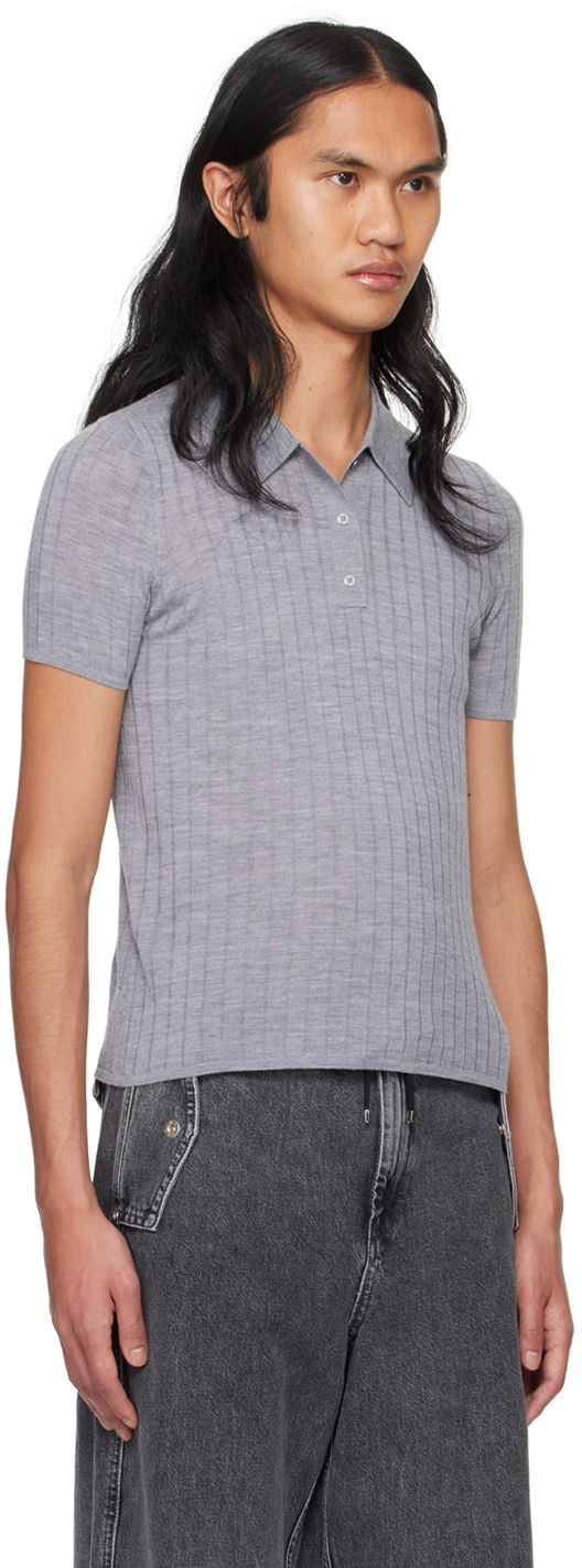 Polo tričko Dion Lee Dion Lee Button Polo Šedá | C7257PS24, 1