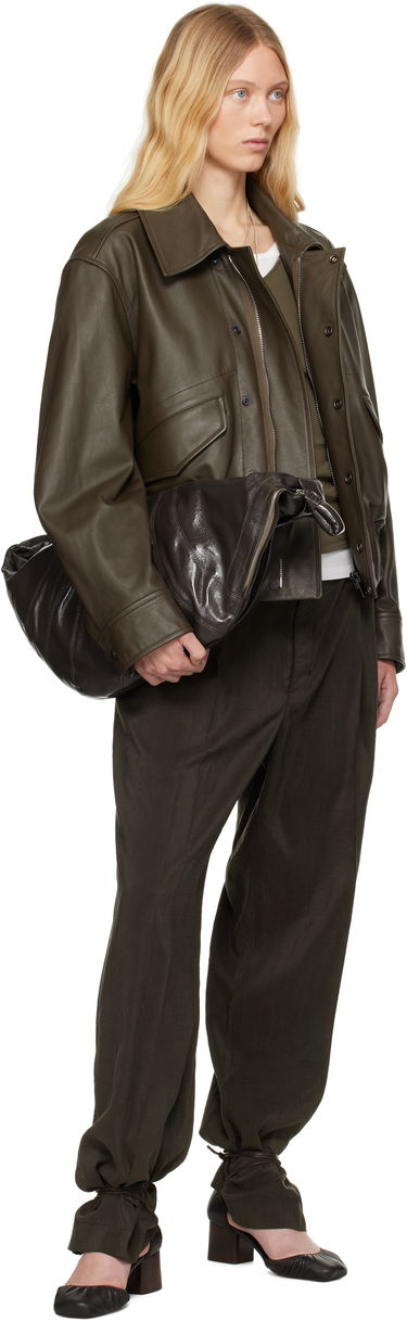 Bomber bunda LEMAIRE Lemaire Soft Nappa Leather Jacket Zelené | OW1135 LL0095, 3