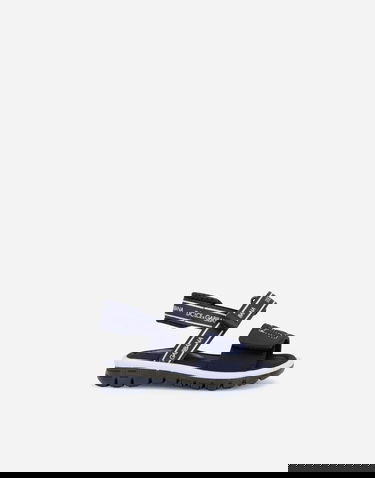 Tenisky a topánky Dolce & Gabbana Technical Fabric Sandals With DG Logo For First Steps Navy | DL0068AY2338D600, 0