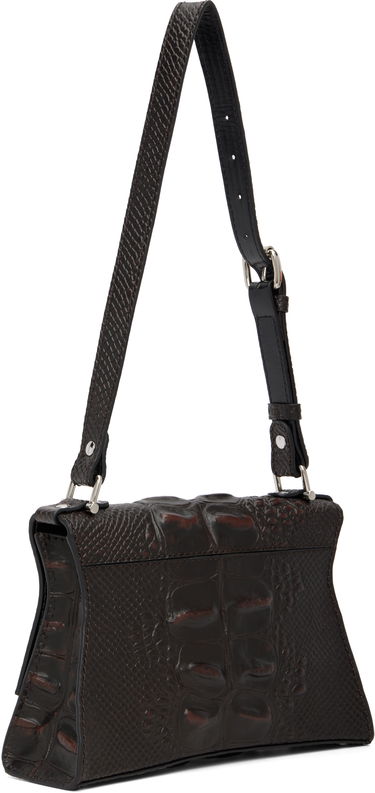 Taška cez rameno Vivienne Westwood Bianca Crocodile-Effect Shoulder Bag Hnedá | 4603000LW-L00BO-, 2