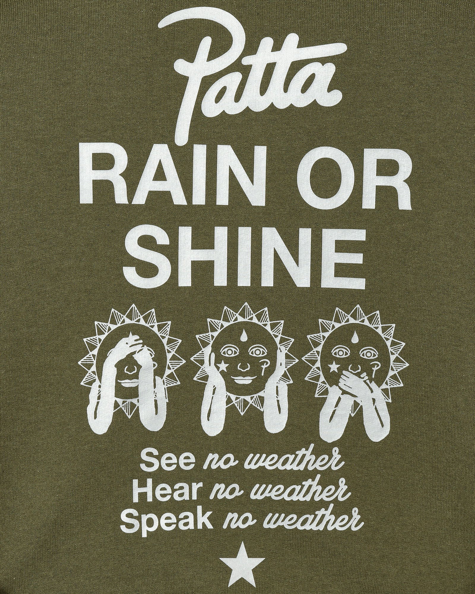 Patta Gold Standard Hoodie Utility Green Heather