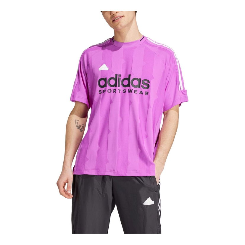 Tričko adidas Performance House of Tiro Jacquard Jersey Fialová | IX1333