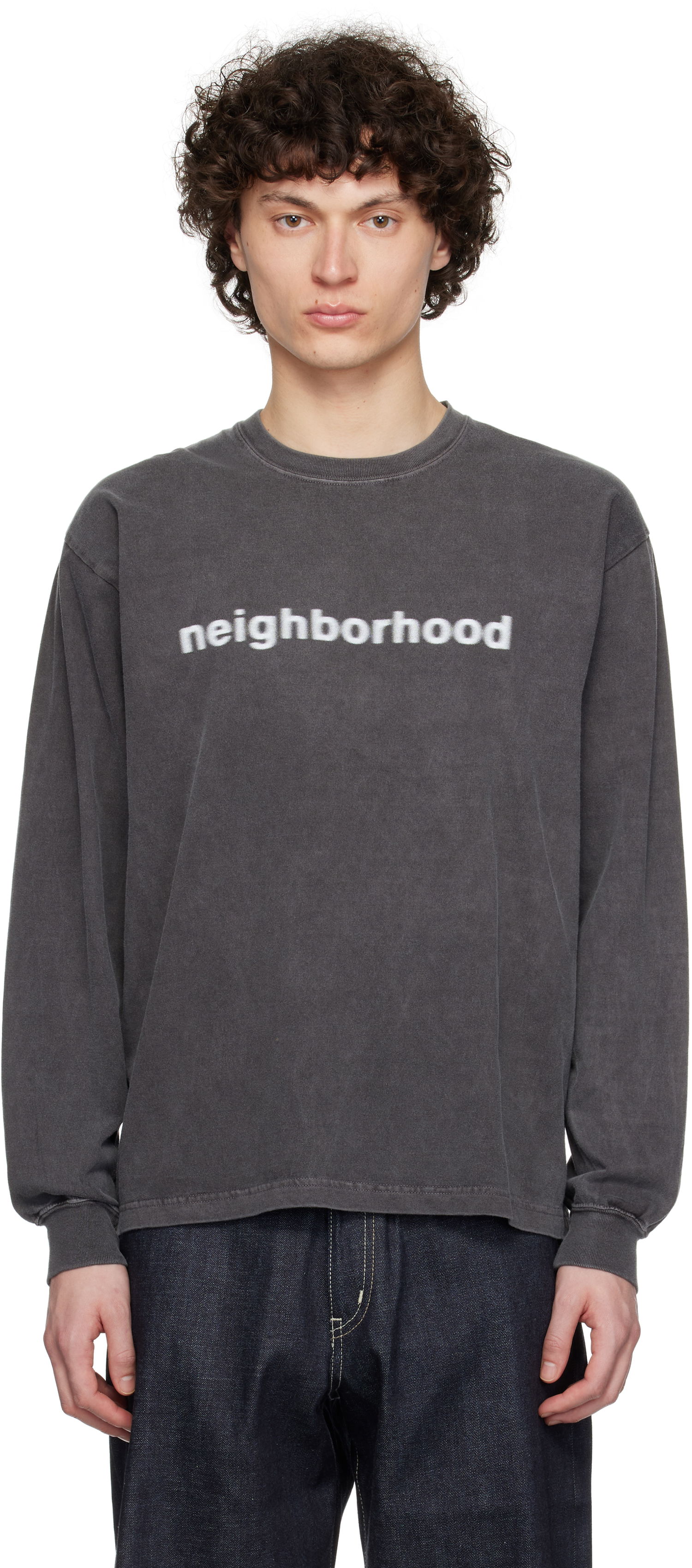 Tričko Neighborhood Neighborhood Long Sleeve T-Shirt Šedá | 251PCNH-LT03, 0
