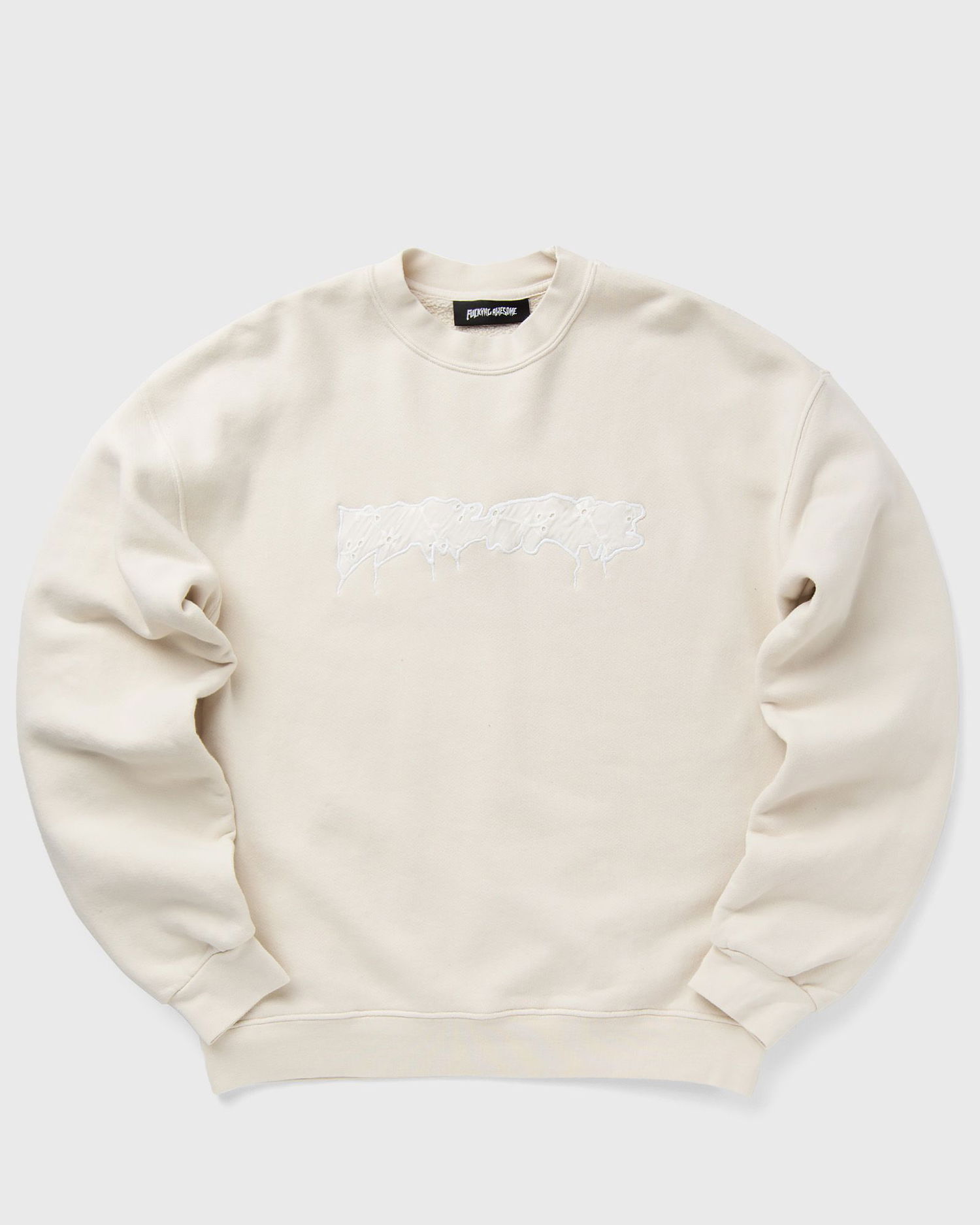 Mikina Fucking Awesome Doily Stamp Crewneck Béžová | PN8301-CREAM, 0