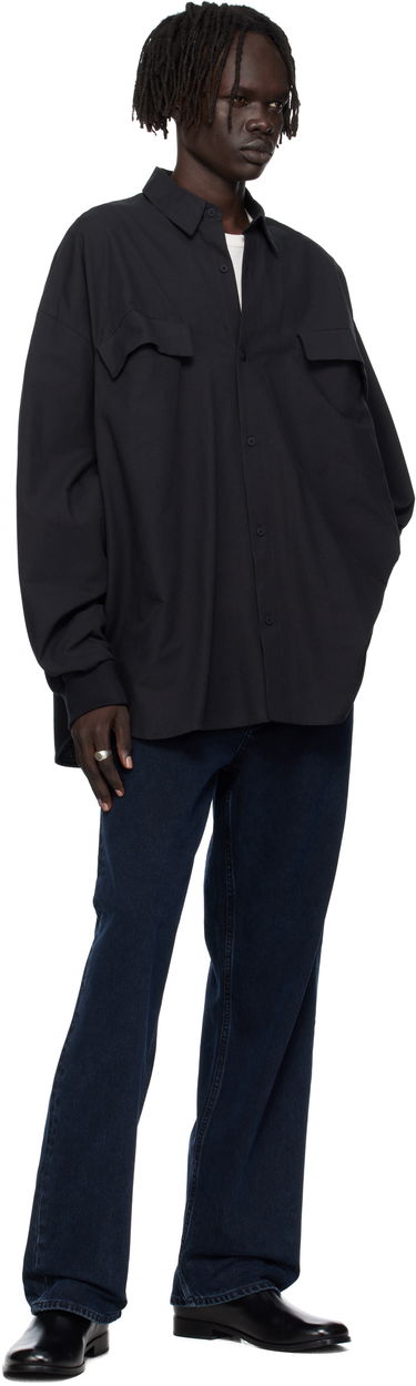 Košeľa Fear of God Fear of God ESSENTIALS Oxford Shirt Čierna | 186SP254420F, 3