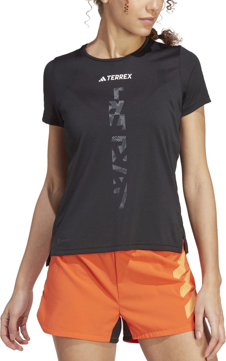 Tričko adidas Performance Terrex AGR SHIRT W Čierna | ht9414