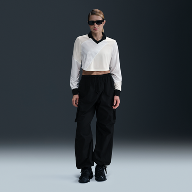 Crop Top Nike NSW Street Long Sleeve Crop Jersey Biela | HF9507-100, 3