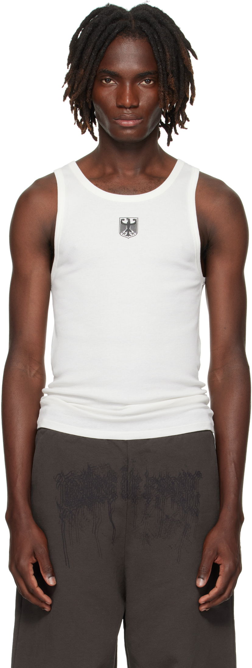 Tielko VETEMENTS VETEMENTS Eagle Tank Top Biela | MH76TT320W