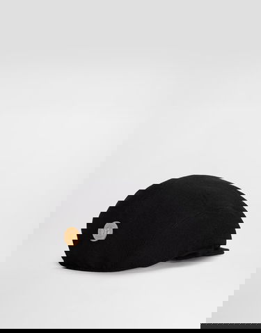 Šiltovka Dolce & Gabbana Dolce & Gabbana Wool Crepe Cap With DG Coin Čierna | FH665AGDDDNN0000, 1