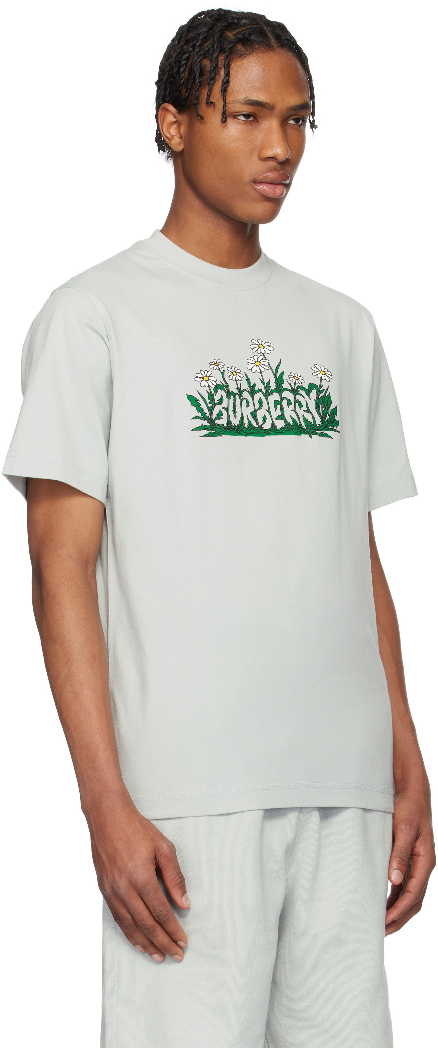 Tričko Burberry Burberry Daisy Logo Graphic T-Shirt Šedá | 8104901, 1