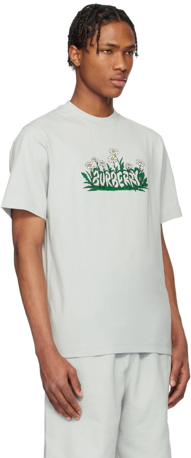 Tričko Burberry Burberry Daisy Logo Graphic T-Shirt Šedá | 8104901, 1