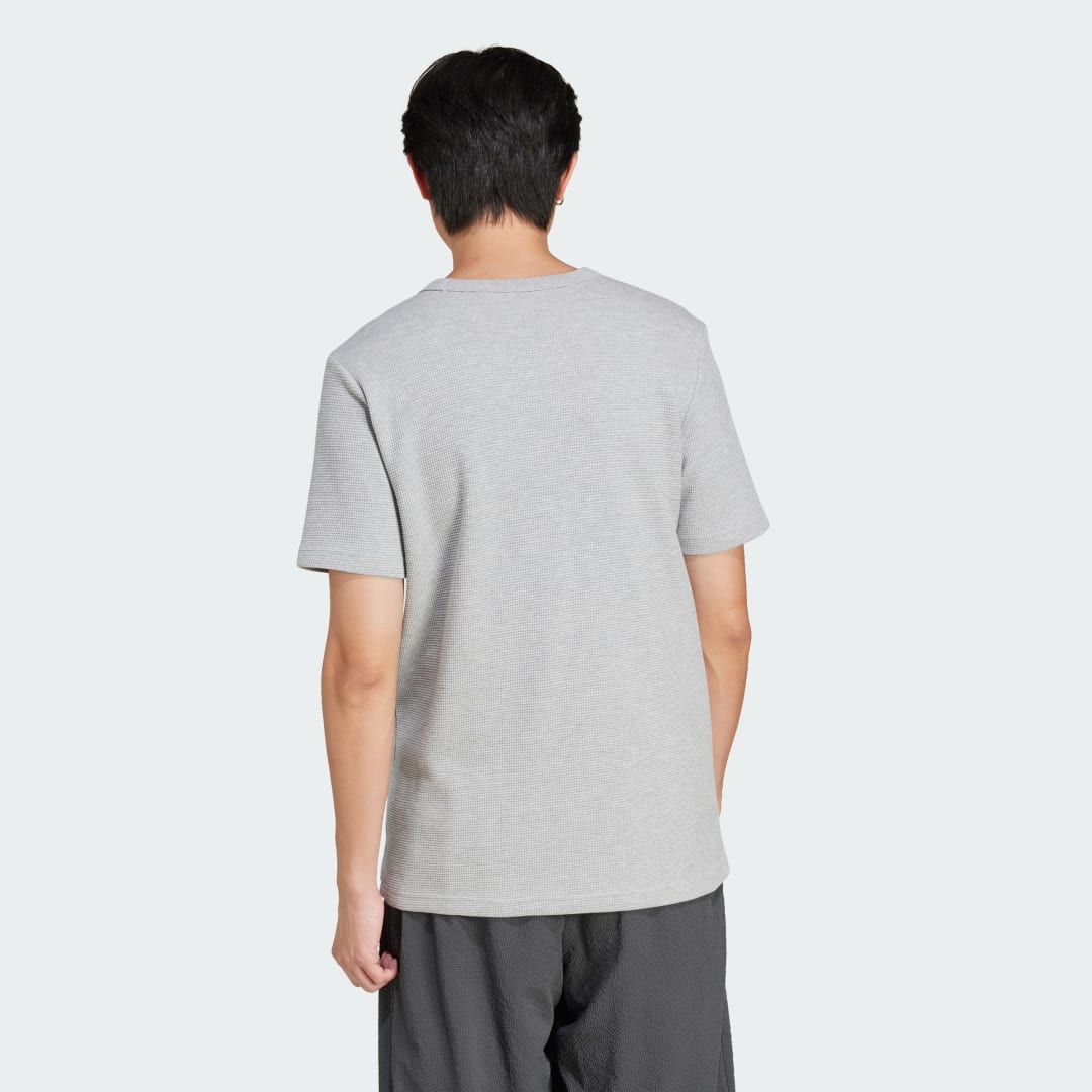 Tričko adidas Performance Essentials Waffle T-Shirt Šedá | JD2445, 1