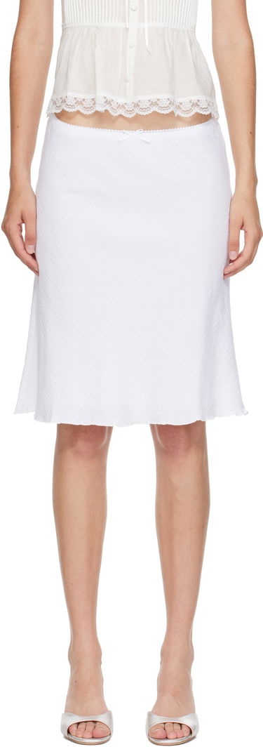 Sukňa GUIZIO Guizio Paloma Midi Skirt Biela | P25338W157, 0